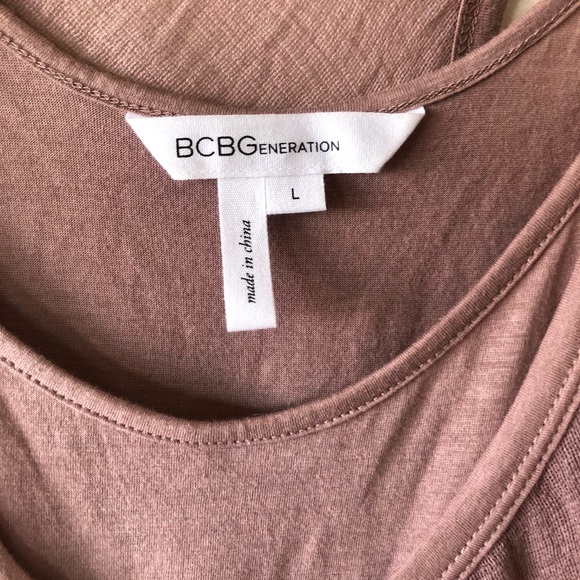 BCBGeneration Mauve Rose Summer Dress Size Large - Picture 4 of 5